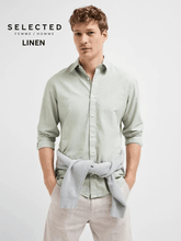 SELECTED HOMME LINEN SLIM CINTREE SHIRT - Smgarment's